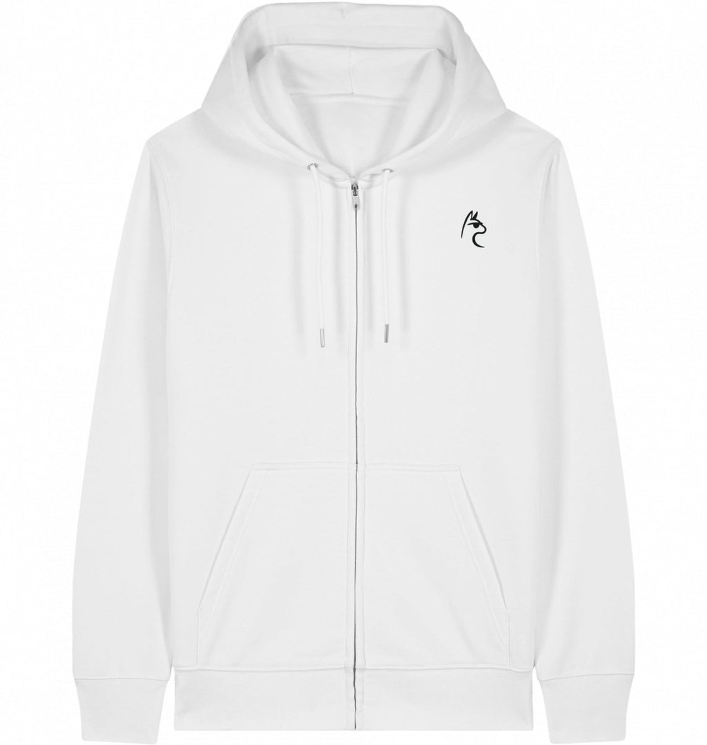 Hybrid Zipper Hoodie Black Logo - The Lifting Lama Shirt