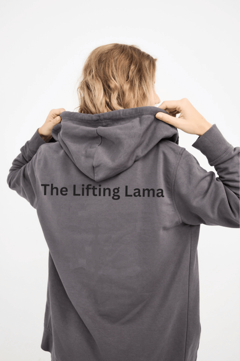 Original Lama Black Zoodie New - The Lifting Lama Hoodie