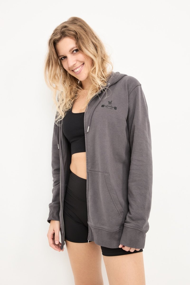 Original Lama Black Zoodie New - The Lifting Lama Hoodie